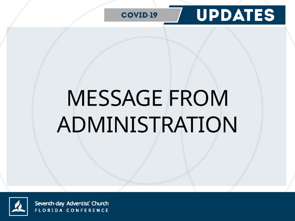 Message from Administration – June 23