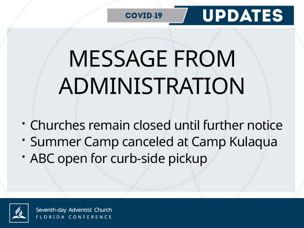 Message from Administration – May 5